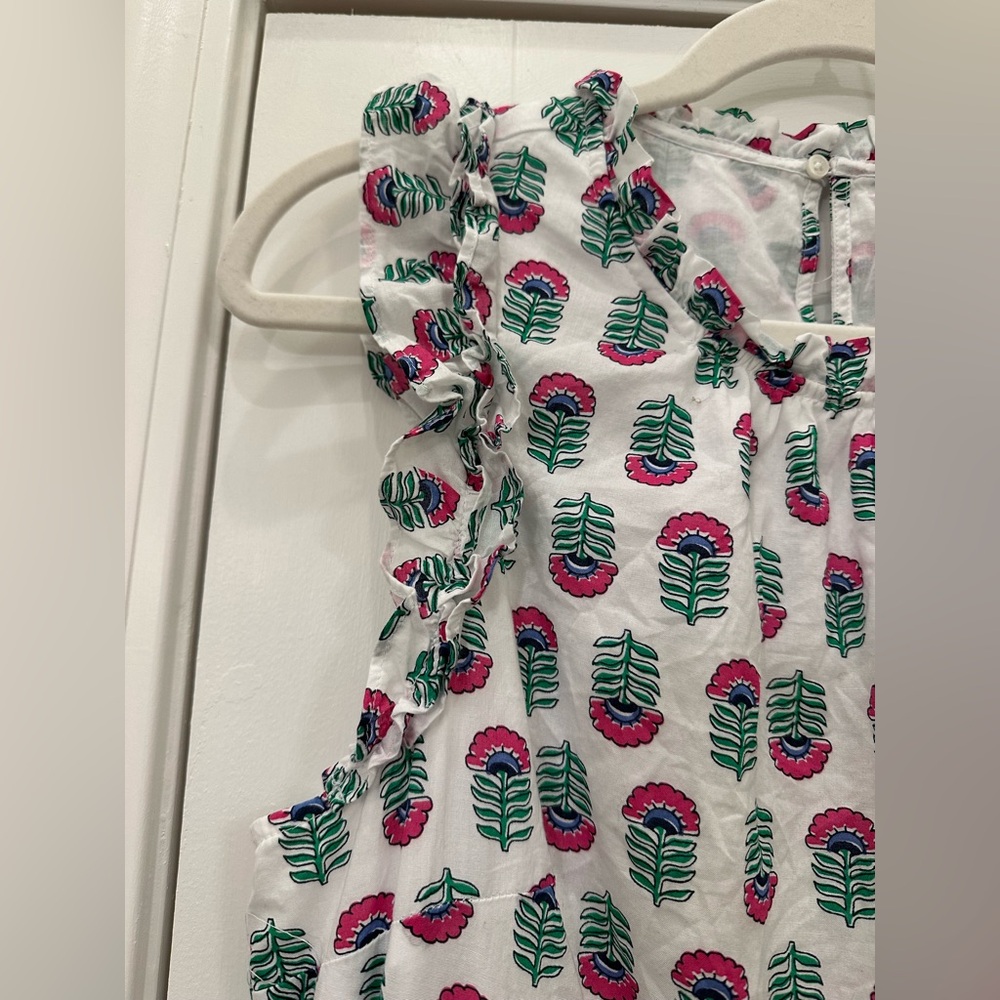 J. Crew Ruffled Floral Dress 8 - Picture 4 of 12